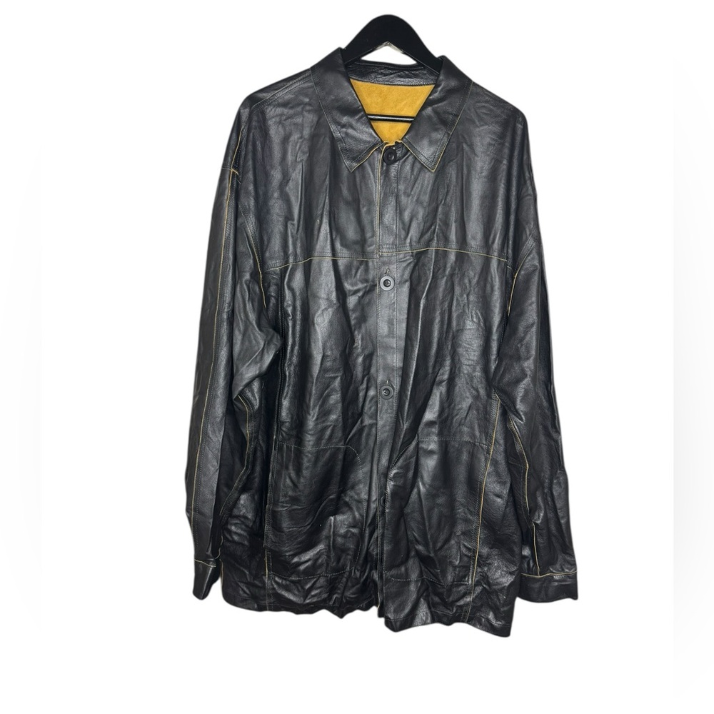 CLAUDE LAMONT REVERSIBLE LEATHER SUEDE MENS JACKET